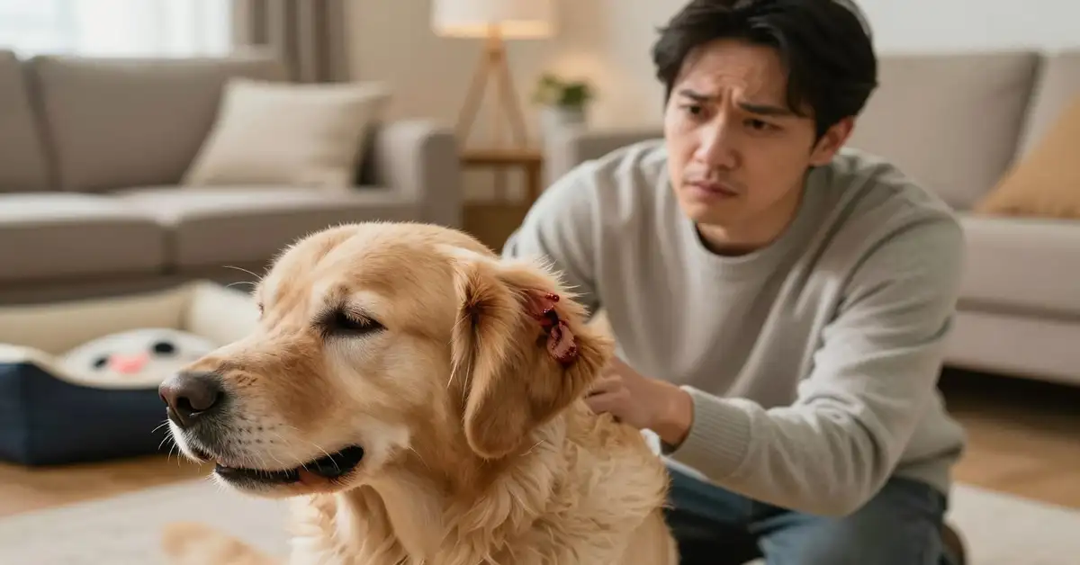 dog shaking head a lot