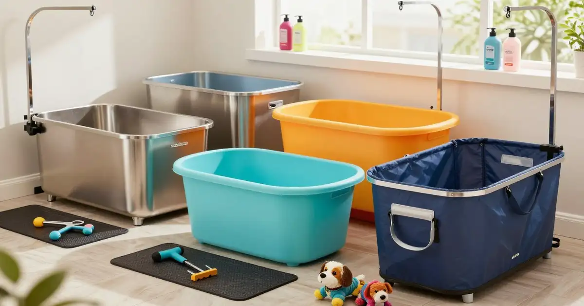 dog grooming tub