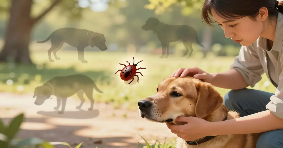 embedded fully ticks on dogs
