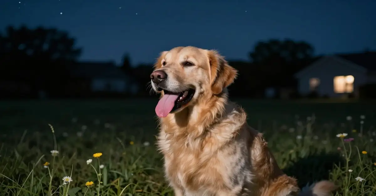 why is my dog panting at night