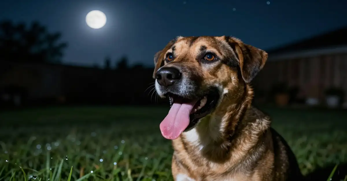 why is my dog panting at night